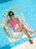 Amazon Toldo para Piscina Cama Flotante Inflable para Hombres y Mujeres, Sillón Flotante para Agua, Cama Flotante Gruesa de PVC para Piscina