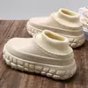 Pantuflas de Algodón de Invierno para Hombre con Borrego Engrosado, Zuecos Cálidos con Suela de Neumático, Impermeables, Antideslizantes, Ultracómodos, Zapatos de Algodón que Aumentan la Altura
