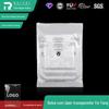Sacos Transversais com Zíper, um Lado Transparente e um Lado Branco Leitoso para Embalagem de Roupas, e um Lado Branco Leitoso e um Lado Transparente para Exposição de Roupas