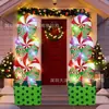 Placa de Natal para Jardim da Amazon Outdoor Laço de Natal Grande Decorações de Doces com Estaca Placa de Jardim