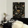 Pintura Decorativa de Plantas y Flores Estilo Francés, Arte de Pared Retro Americano para Dormitorio y Sala de Estar, Pintura Colgante para Comedor, Estilo Ins Europeo