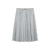 Para Comercio Exterior Transfronterizo Europeo y Americano Ropa de Mujer Aliexpress Más Vendido Verano Simple Versátil Falda Midi de Lunares
