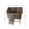 Piscina de Baño para Mascotas de Acero Inoxidable 304, Engrosada, Resistente y Duradera, Piscina Eléctrica Elevable para Baño de Perros, Dedicada para el Baño