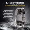 Compatível com capa à prova d'água Insta360 X4 X3 60m mergulho vidro temperado PC capa protetora de câmera acessórios