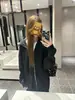 Chaqueta con capucha de estilo casual coreano para mujer 2025 Otoño e Invierno Nueva Versátil de cremallera estilo callejero suelta