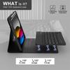 Funda Protectora para Tableta iPad A16 de 11 pulgadas, Funda de Cuero con Teclado Bluetooth de 10ª Generación de 10.9 pulgadas y Ranura para Lápiz