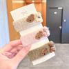 Nuevo Clip para el Cabello de Felpa para Niños Otoño e Invierno Celebridad de Internet Niña Linda Bebé Clip para Cabello Roto Clip para el Cabello de Tela Niñas Coreanas