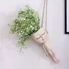 Maceta colgante, maceta suspendida, decoración artística para el hogar, maceta de pared, maceta decorativa creativa para jardín