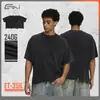 Ropa para Hombre Etai Estilo Retro Algodón Puro Desgastado Holgada de Manga Corta Camiseta para Hombre Camiseta de Alta Calidad Estilo Urbano para Hombre