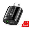 Cargador de teléfono móvil Macaron 12W PD 2.4A Cabezal de carga europeo y americano británico Adaptador Tipo-c PD + USB