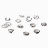 Amazon Novo Anel Aberto com Junta Diamante Flor Simples Flor de Cobra Folhas Conjunto de 14 Peças