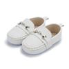 Zapatos para Bebé Personalizados Primavera y Otoño Nuevos Zapatos para Bebé Pequeño 0-1 Año Estilo Británico Suela Suave Zapatos Pequeños de Cuero para Niños Zapatos Gorro