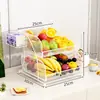 Tigela de Frutas Multicamadas para Casa, Cesta de Frutas para Mesa de Centro da Sala de Estar, Prato de Exibição para Armazenamento de Lanches Doces na Mesa de Jantar