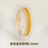 Alambre de Oro Japonés Alambre Suave Alambre de Acero Hecho a Mano DIY Alambre para Cuentas Pulsera Collar Alambre para Joyería Accesorios Mayoreo
