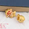 Accesorios dorados DIY lingote de tortuga dorada de doble cara carpa lazo bolso pulsera diadema material para transmisión en vivo lote