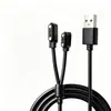 Cabo de Carregamento Magnético Universal 2 em 1 de 2,5 mm para 4,0 mm para Smartwatches, Carregador Um-para-Um