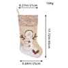 Hong Kong Amor Nuevas Decoraciones Navideñas Calcetines de Lana Rojo y Blanco Reno Bolsa de Regalo Bolsa de Regalo para Niños Calcetines de Navidad Tejidos