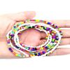 Cadena Doble de Playa Europea y Americana (2 piezas) Cadena de Bikini Abdominal Hecha a Mano Cadena de Cintura de Cuentas de Arroz Joyería Cadena de Cuentas para la Cintura