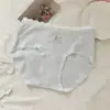 História Infantil~Roupas Íntimas de Algodão Puro Doces e Fofas Japonesas para Meninas Antibacterianas Entrepernas Estendida Cintura Média Calcinhas Femininas