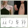 Nuevo Estilo Chino Estilo Chino Tinta Carpa Protector de Brazo Pegatina de Tatuaje Tinta Simple Color Carpa Pegatina de Tatuaje Impermeable de Larga Duración para Mujeres