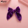 Otoño e Invierno Nuevo Europeo y Americano Color Puro Tela Hecha a Mano Lazo Pinza para el Cabello Pinza de Mariposa Cola de Golondrina de Terciopelo Pinza para Cola de Caballo