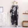Venta al por mayor de verano transfronteriza más vendido Diario para mujer Brocado Africano Amazon Talla grande Bufanda Chal de punto Conjunto de dos piezas