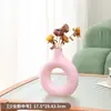 Jarrón Anti-Cerámica Contenedor de Flores Secas Estilo Versátil Jarrón Multicolor Opcional Sala de Estar Mesa de Comedor Adornos Decorativos de Flores Secas