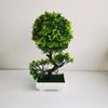 Flor Artificial Planta Verde Decoración Interior Sala de Estar Hogar Bienvenida Pino Plástico Decoración Bonsái Flor Bonsái Decoración de Flor Falsa