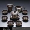Juego de Té Púrpura de Arcilla Kung Fu con Tetera Estilo Han, Gaiwan, Tazas de Té, Juego Completo para Preparar Té para Oficina, Recepción, Degustación de Té y Regalo