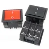 Interruptor grande quadrado em forma de barco, 9 pinos, interruptor basculante de 3 posições, KCD9, 3 posições, interruptor de alimentação de 9 pinos, 31*36mm