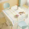 Mantel de Dibujos Animados, No Lavable, Impermeable, Resistente al Aceite, Resistente al Calor, Mantel de Mesa de Comedor, Estilo Lujo Ligero, Mantel de Mesa de Comedor con Ambiente Estilo Ins