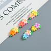 Brilhante Dois-cor Flor Resina Acessórios Artesanais DIY Creme Cola Telefone Móvel Shell Hairpin Geladeira Adesivo Material de Jóias