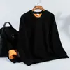 Ropa interior térmica de terciopelo dorado para hombre de alta calidad, pantalones largos con forro de felpa para invierno, ajustados, resistentes al frío, traje base