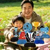 Nuevo producto transfronterizo: Adorno de panal de abeja de escritorio para el Día del Padre, decoración de fiesta, accesorio para fotos, personalizable