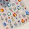 Adesivos para Unhas Jelly Adesivos Populares para Capa de Celular Adesivos de Unha para Crianças Adesivos Auxiliares para Unhas Olho de Gato Misterioso