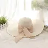 Sombrero de Paja Estilo Resort con Ala Ancha y Cinta Francesa para Mujer, Verano, Viajes a la Costa, Protección Solar para Exteriores, Sombrero para el Sol, Sombrero de Playa
