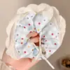 Goma para el pelo azul sal marina Flor de pelo estilo coreano para niños Lazo elástico para moño Ins Cuerda dulce para el pelo Accesorio para el pelo