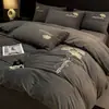 Inverno Veludo de Leite Conjunto de Quatro Peças Veludo Coral Inverno Cama Lençóis de Cama Capa de Edredom Revestido de Lã Quente Espessado Flanela Roupa de Cama
