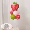 Nuevo Base Fresa Globo de Película de Aluminio Digital Decoración para Fiesta de Primer Cumpleaños de Bebé Arreglo Accesorios para Fotos Venta al por Mayor