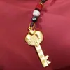 Llavero Zodiaco bóveda abierta año de nacimiento colgante llave dorada remolque para bolso de hombre y mujer adornos para llavero transfronterizo
