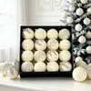 Suprimentos de Decoração de Natal Veludo Plástico Pintado Flocado Conjunto de Bolas de Natal para Casa Árvore de Natal Bolas para Pendurar no Teto