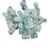 Agujero Grande Jade Jade Passepartout Jade Cuentas Sueltas Azul Flor Flotante Barril de Cuentas Cilíndrico Recto Columna Recta Pulsera Collar Joyería Cuentas