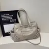 Bolso de moto de nicho y genial estilo coreano para mujer, nuevo bolso tote de moda 2026 con múltiples bolsillos, estilo hombro y bandolera