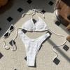 Traje de baño bikini 2025 europeo y americano nuevo dulce y sexy con tirantes de cordón y abertura Traje de baño Bikini Bikini Exportación transfronteriza