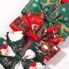 Venta Caliente Transfronteriza Amazon Copo de Nieve de Navidad Alce Rojo y Verde Accesorios para el Cabello de Niños Adorno para la Cabeza Retro Pasador de Cola de Golondrina