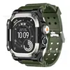 Pulseira Original Apple Watch Adequada para Apple Watch 49 Pulseira de Metal para Relógio iWatch Silicone Integrado Pulseira de Relógio Frogman