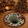 Alfombra navideña 3D, sofá de sala de estar, decoración de ambiente festivo, mesa de centro, resistente a las manchas y duradera, felpudo de Papá Noel, venta al por mayor