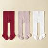 Suministro Exclusivo Transfronterizo de Calcetines Básicos Versátiles de Color para Bebés Niñas, Mallas Acrílicas, Calcetines Zhuji