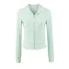 Sudadera Corta Deportiva con Cremallera para Mujer de Moda, Estilo Otoño, Estilo Americano, Color Sólido, Corte Ajustado, Sudadera con Capucha Casual