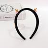 Nuevo Mini Aro para el Cabello de Esponja con Astas Pequeñas Lindo Corazón Femenino de Alta Gama para Lavar la Cara Presión Aro para el Cabello Tarjeta para el Cabello Tocado
